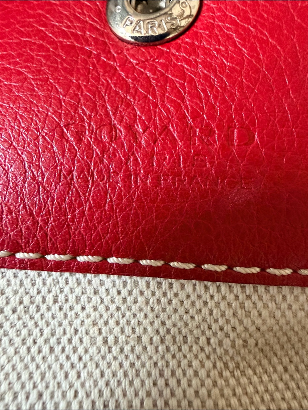 GOYARD Saint Louis PM Red Goyardine Tote Bag + Pouch - Picture 14 of 16